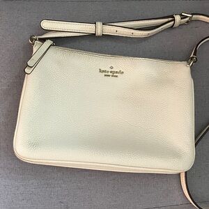 Kate Spade triple gusset  Ivory Crossbody Bag